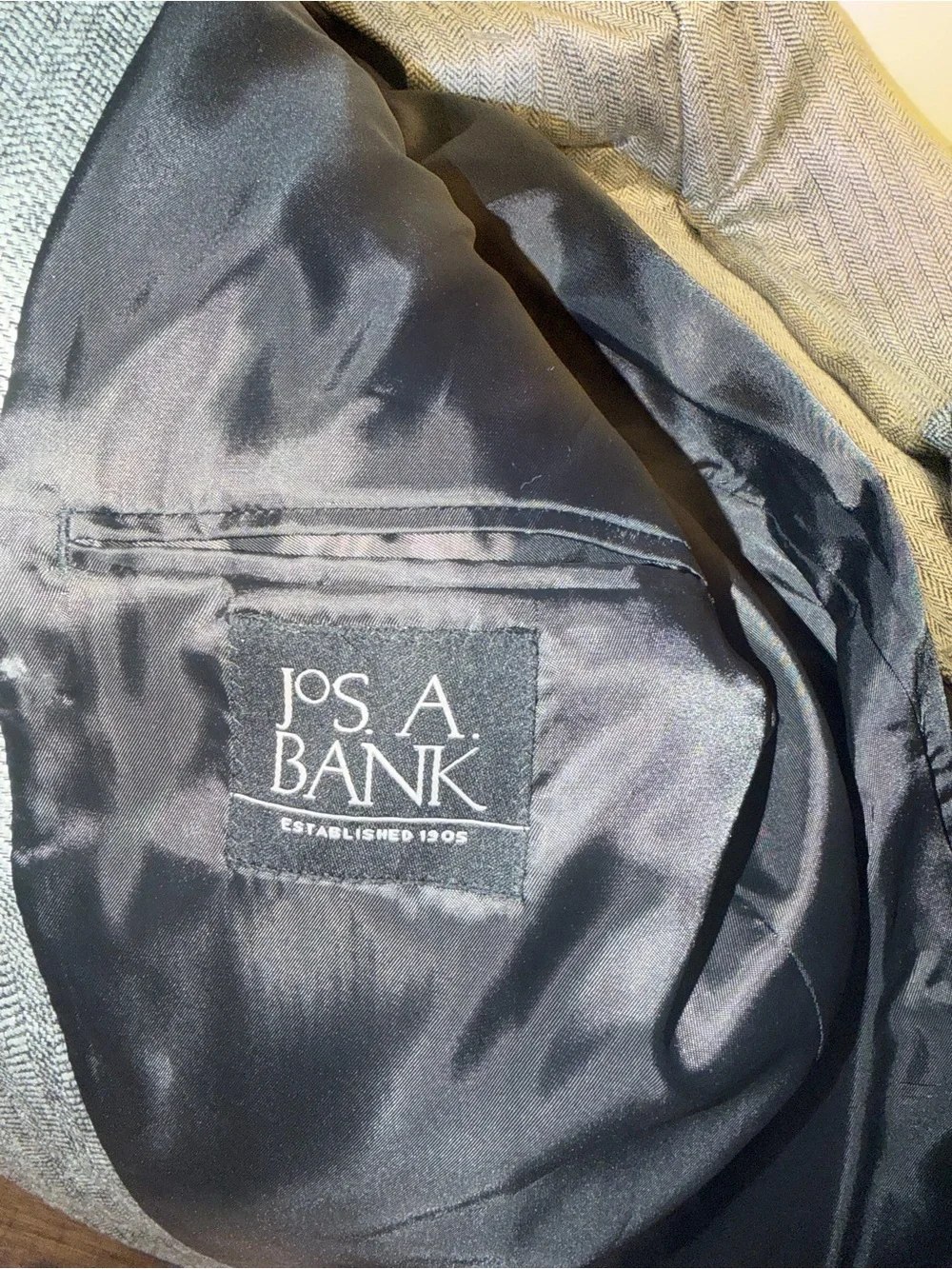 Jos. A. Bank Gray Herringbone Sport Coat
